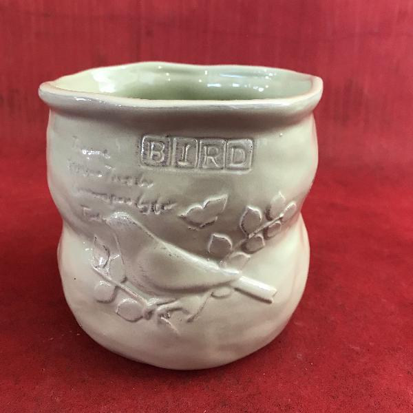 Vaso in ceramica verde
